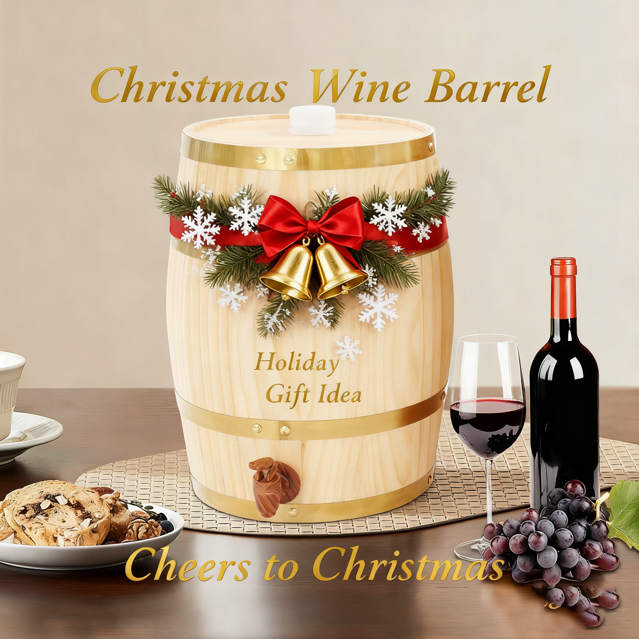 Wine Beer Tequila - 10L Vintage Wood Oak Timber Wine