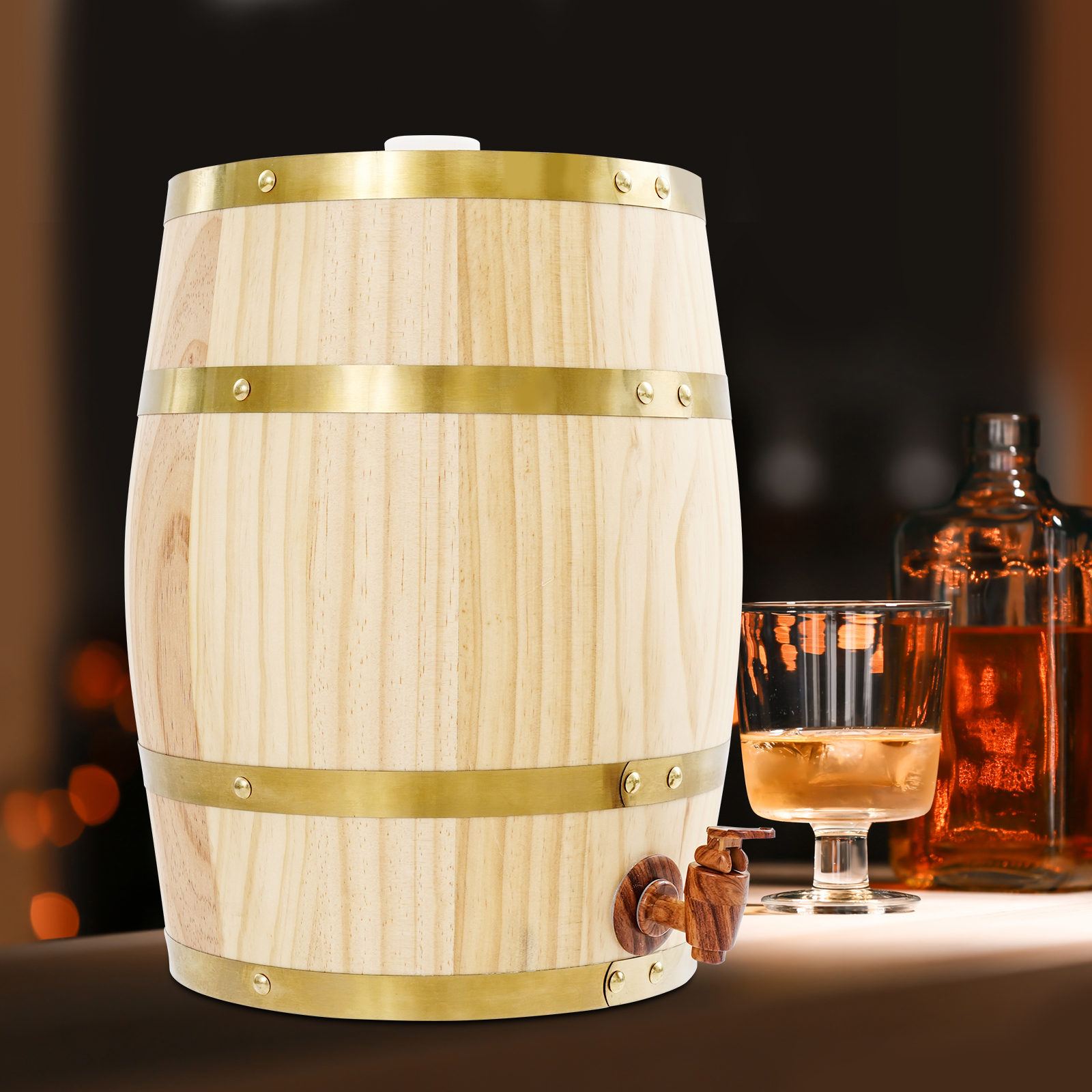 10L Vintage Wood Oak Timber Wi - Wine Beer Tequila incelemesi ve fiyatı