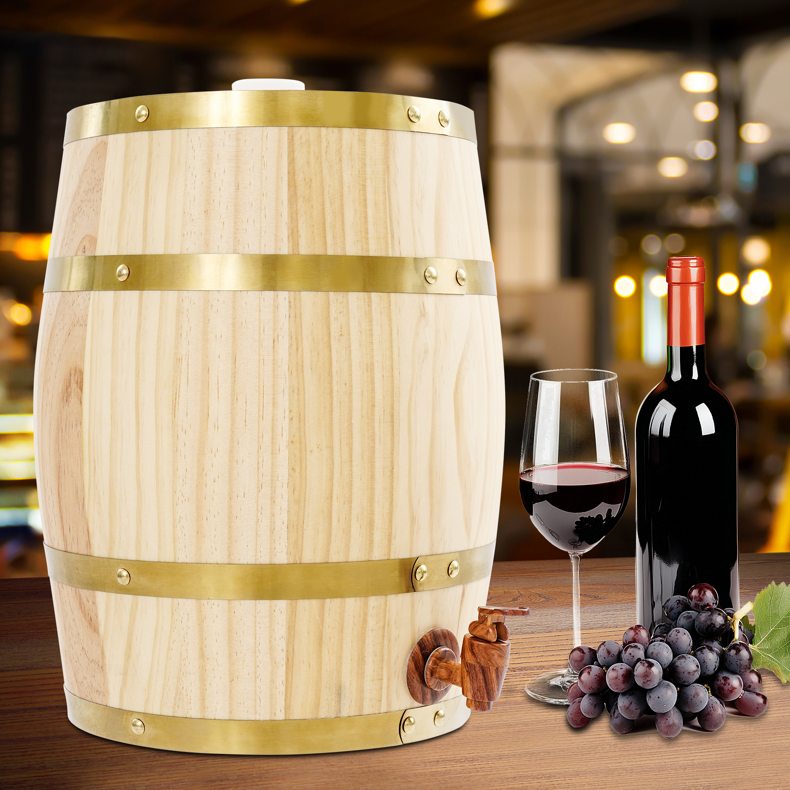 10L Vintage Wood Oak Timber Wi - Wine Beer Tequila incelemesi ve fiyatı