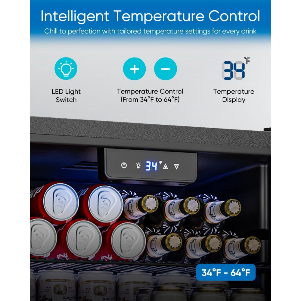 Beverage Refrigerator Cooler - - Wine Beer Fridge Small incelemesi ve fiyatı