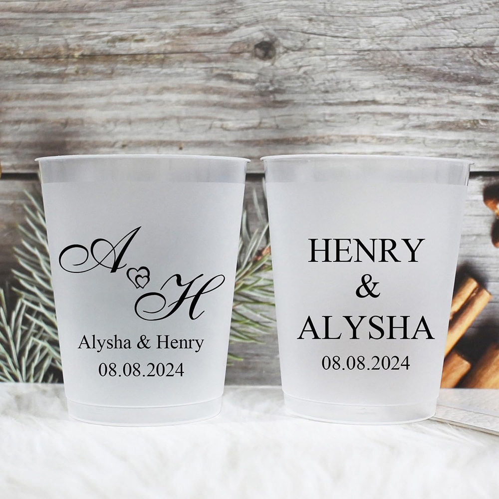 Custom Photo Name Wedding Plas - Wine In Beer Name incelemesi ve fiyatı