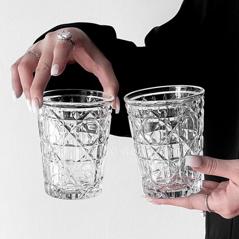 2pcs 310ml Vintage Diamond Pat - Wine Beer Coffee incelemesi ve fiyatı