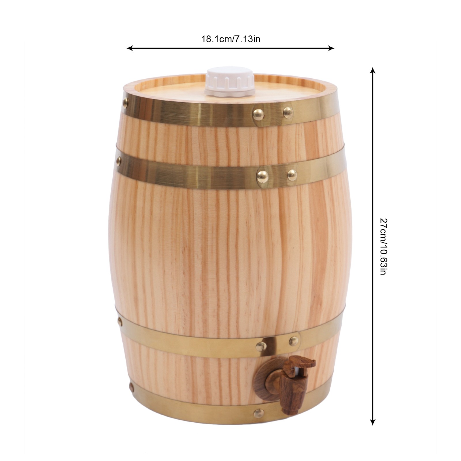 Vertical Pine Wooden Wine Barr - Wine Beer Tequila incelemesi ve fiyatı