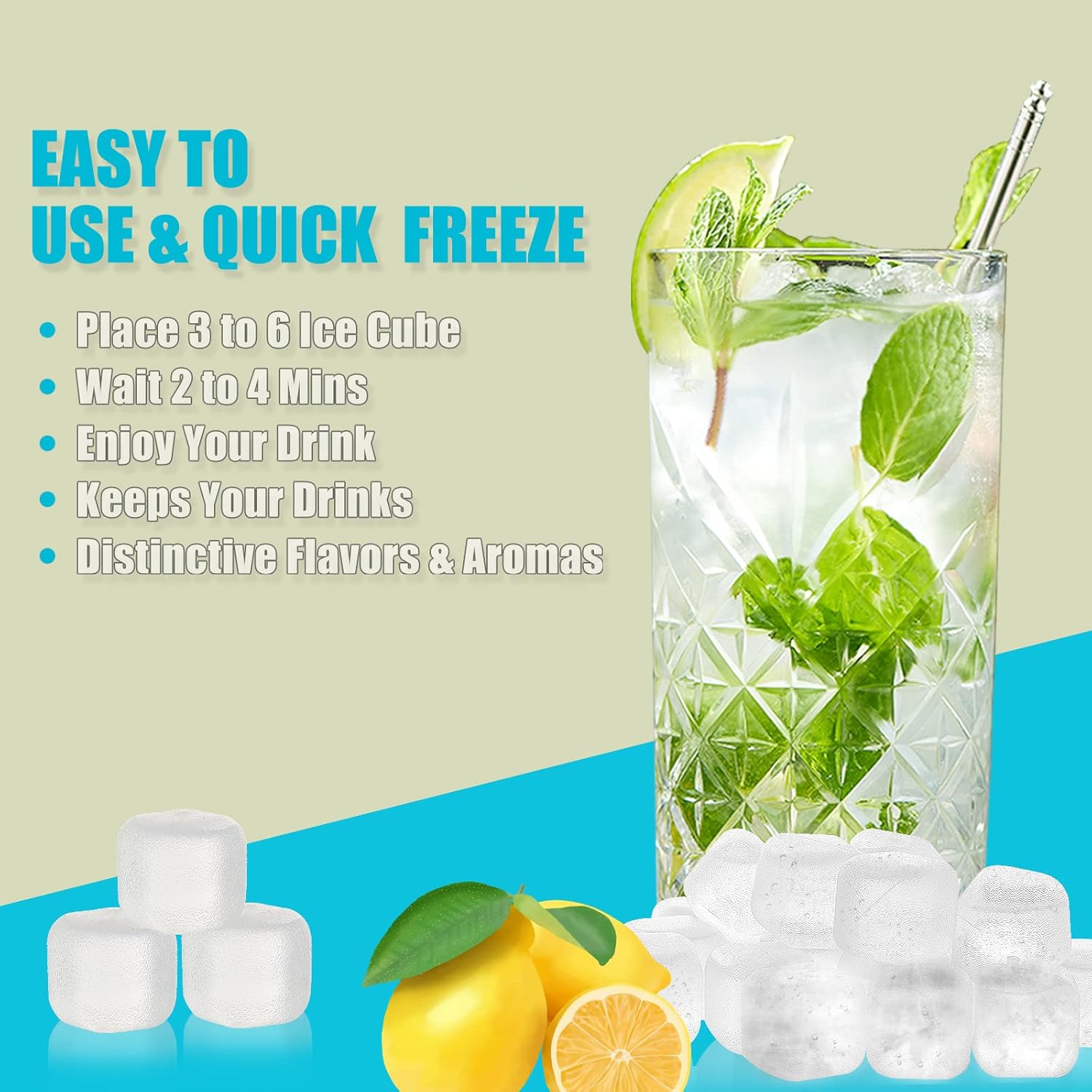 Reusable Ice Cubes 20 Pack, BP - Wine Beer Coffee incelemesi ve fiyatı
