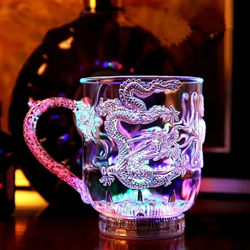 1pcs Color-Changing Luminous L - Wine Beer Coffee incelemesi ve fiyatı