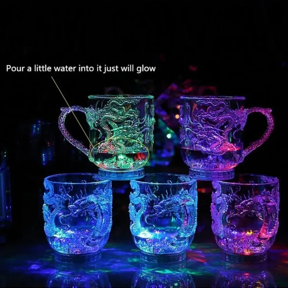 1pcs Color-Changing Luminous L - Wine Beer Coffee incelemesi ve fiyatı
