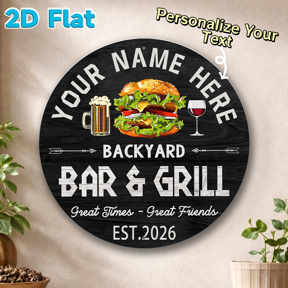 Custom Name & Year Backyard Ba - Wine In Beer Name incelemesi ve fiyatı