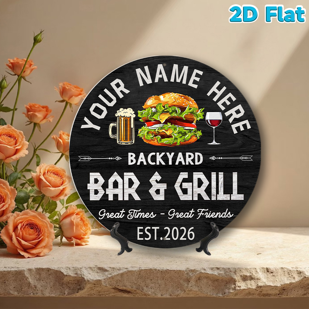 Custom Name & Year Backyard Ba - Wine In Beer Name incelemesi ve fiyatı