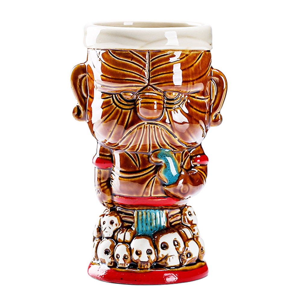 1Pcs Ceramic Totem Wine Cup La - Wine Beer The Whiskey incelemesi ve fiyatı