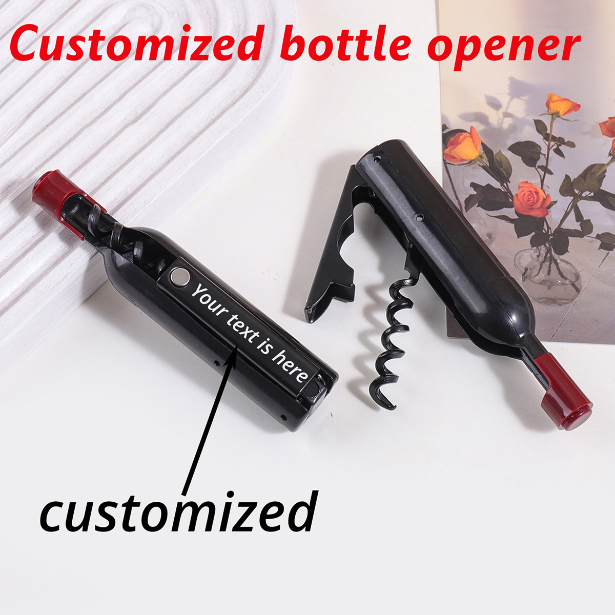 Custom Text Wine Opener Person - Wine In Beer Name incelemesi ve fiyatı