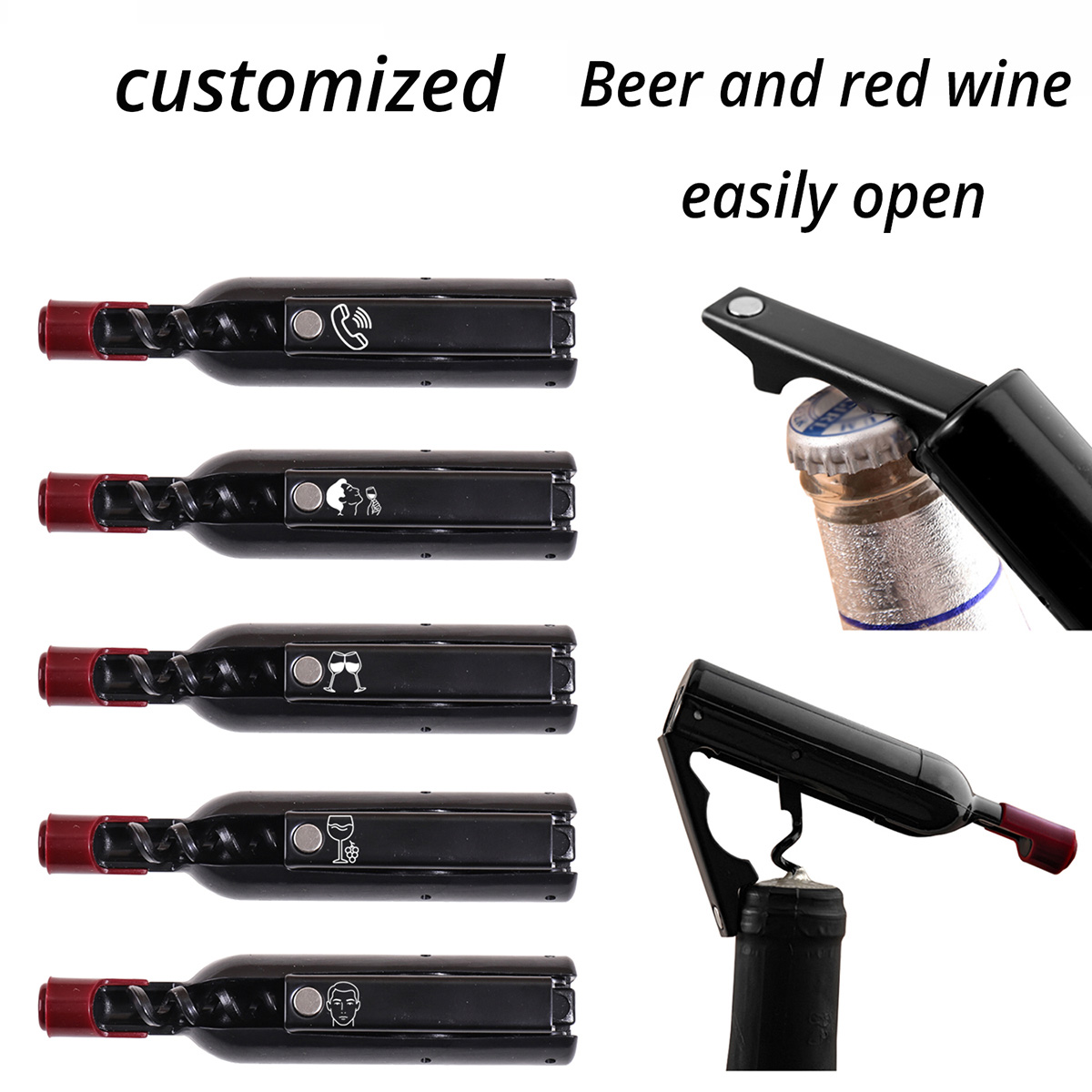 Custom Text Wine Opener Person - Wine In Beer Name incelemesi ve fiyatı
