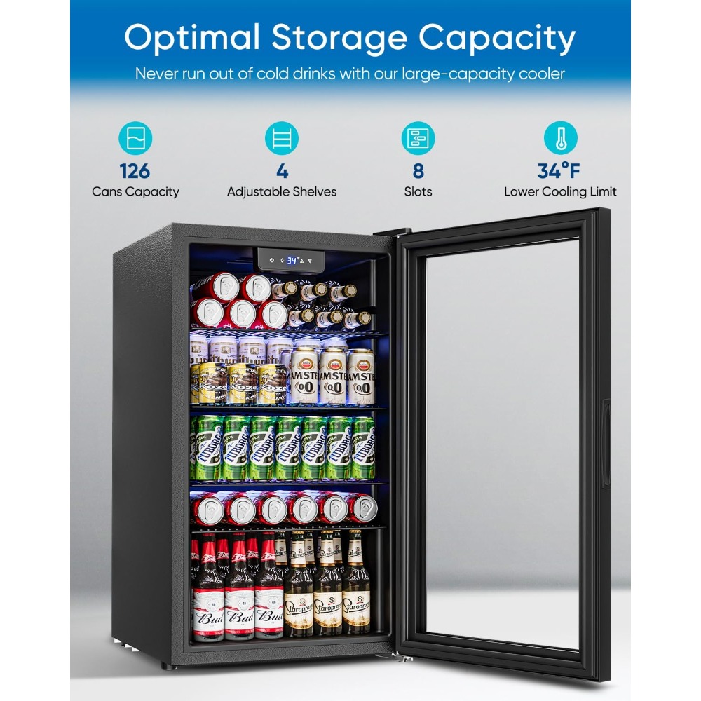 US Shipping Mini Fridge 3.2 Cu - Wine Beer Fridge Small incelemesi ve fiyatı