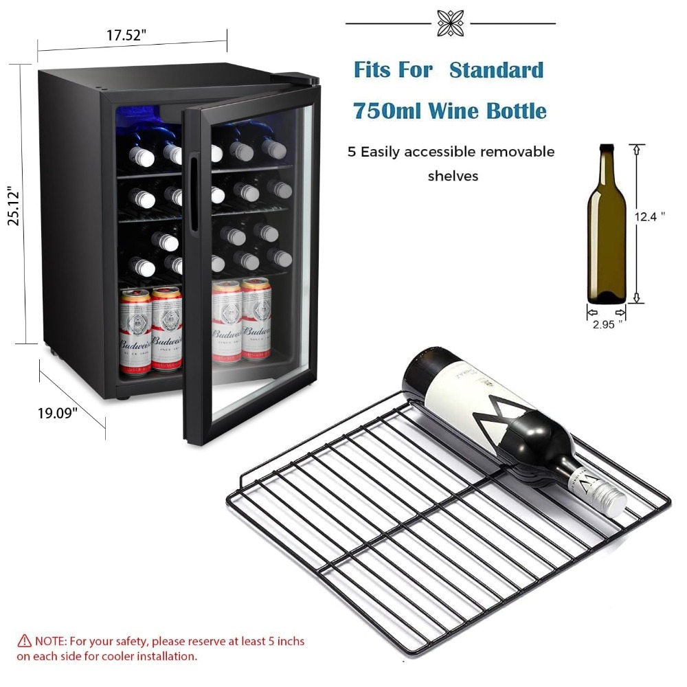 16 Bottle Wine Cooler/Cabinet  - Wine Beer Fridge Small incelemesi ve fiyatı