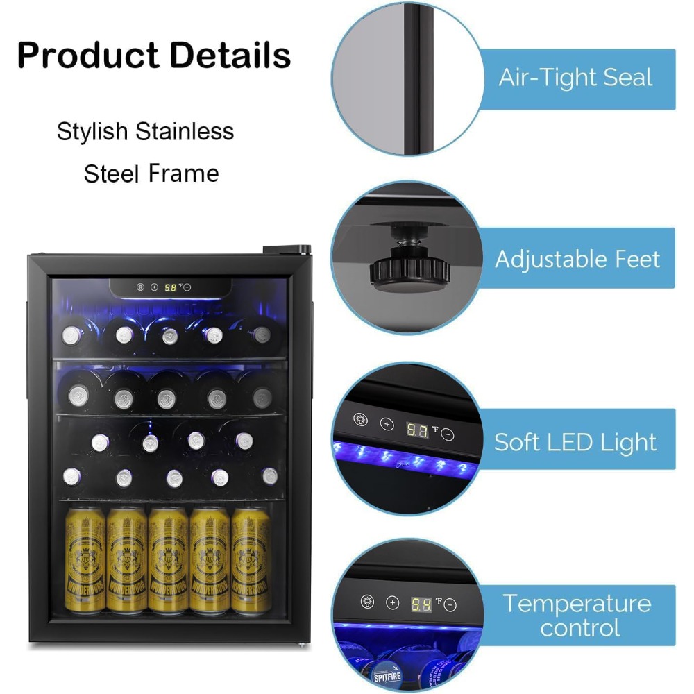 16 Bottle Wine Cooler/Cabinet  - Wine Beer Fridge Small incelemesi ve fiyatı