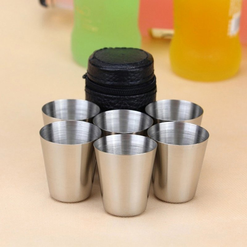 4/6Pcs Stainless Steel Cups Mi - Wine Beer Coffee incelemesi ve fiyatı