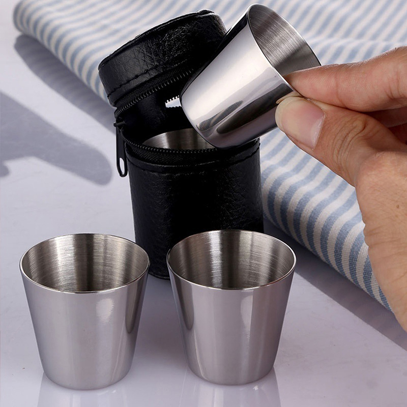 4/6Pcs Stainless Steel Cups Mi - Wine Beer Coffee incelemesi ve fiyatı