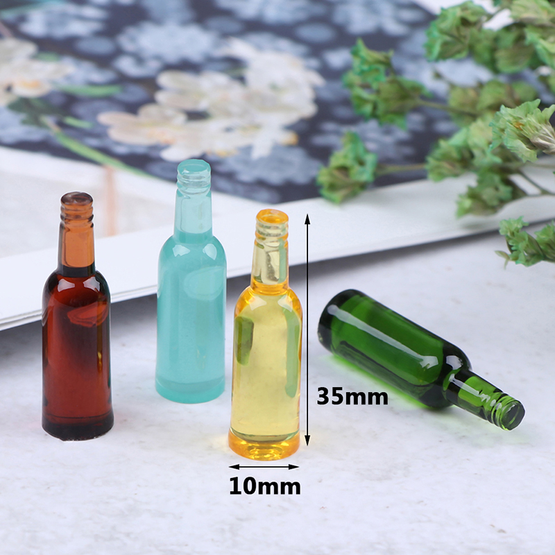 6pcs 1:12 Dollhouse Miniature  - Wine Beer And incelemesi ve fiyatı