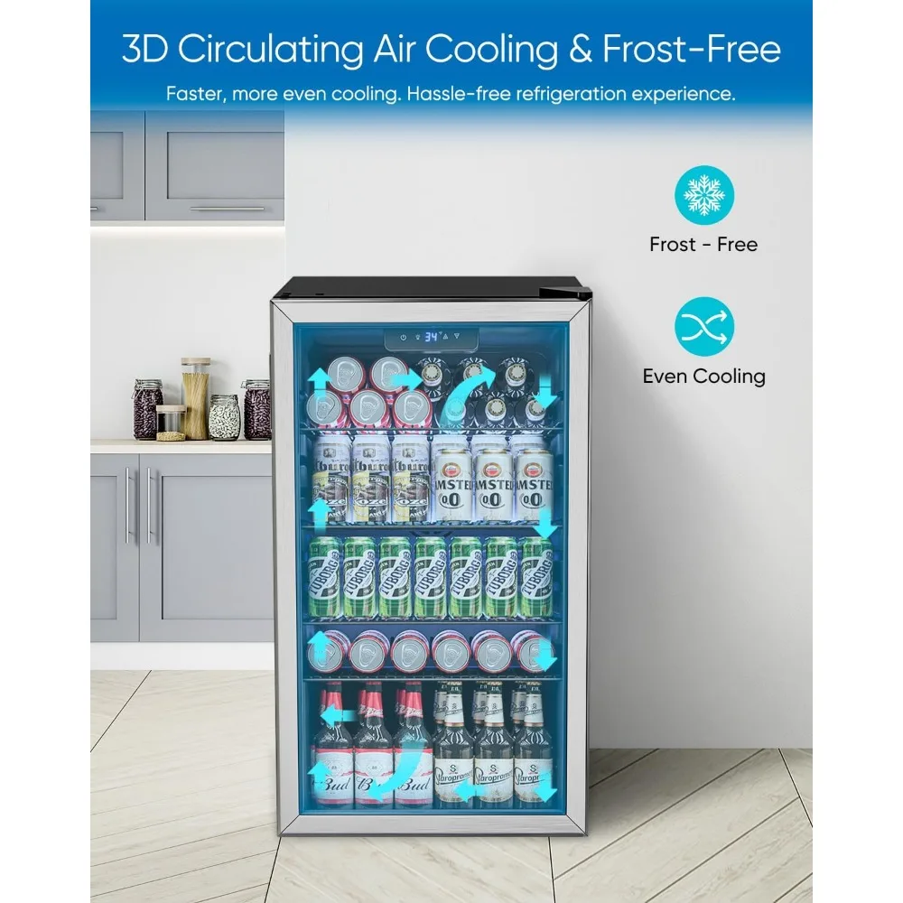 Beverage Refrigerator Cooler - - Wine Beer Fridge Small incelemesi ve fiyatı