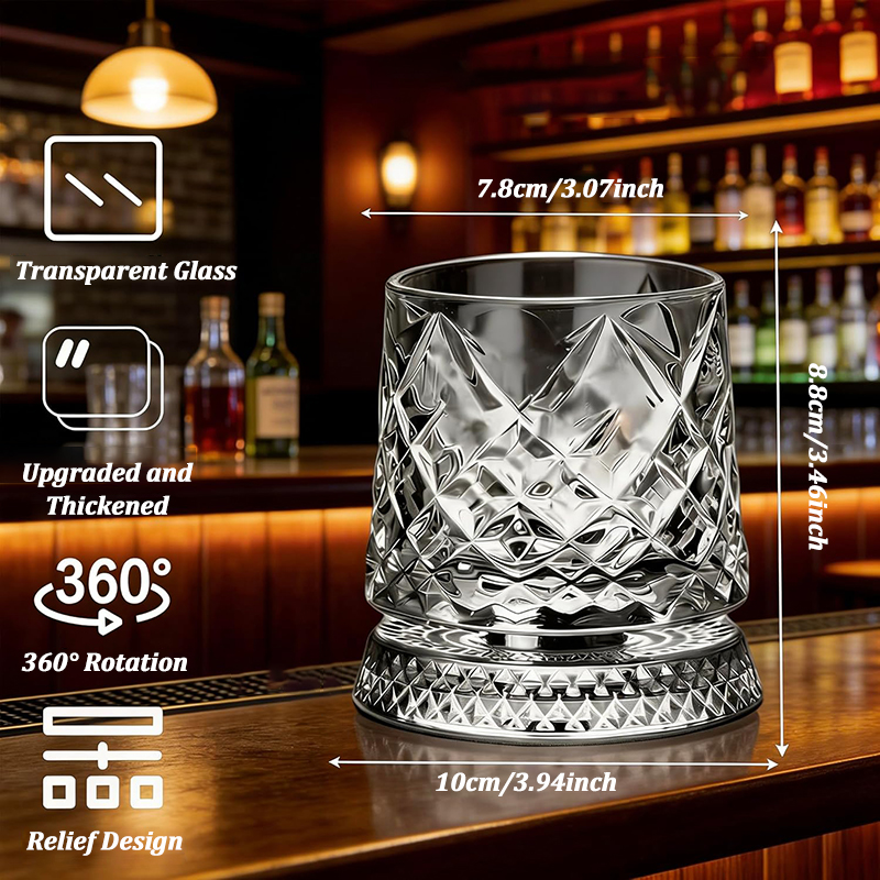 280ml Rotate Whiskey Glasses w - Wine Beer The Whiskey incelemesi ve fiyatı