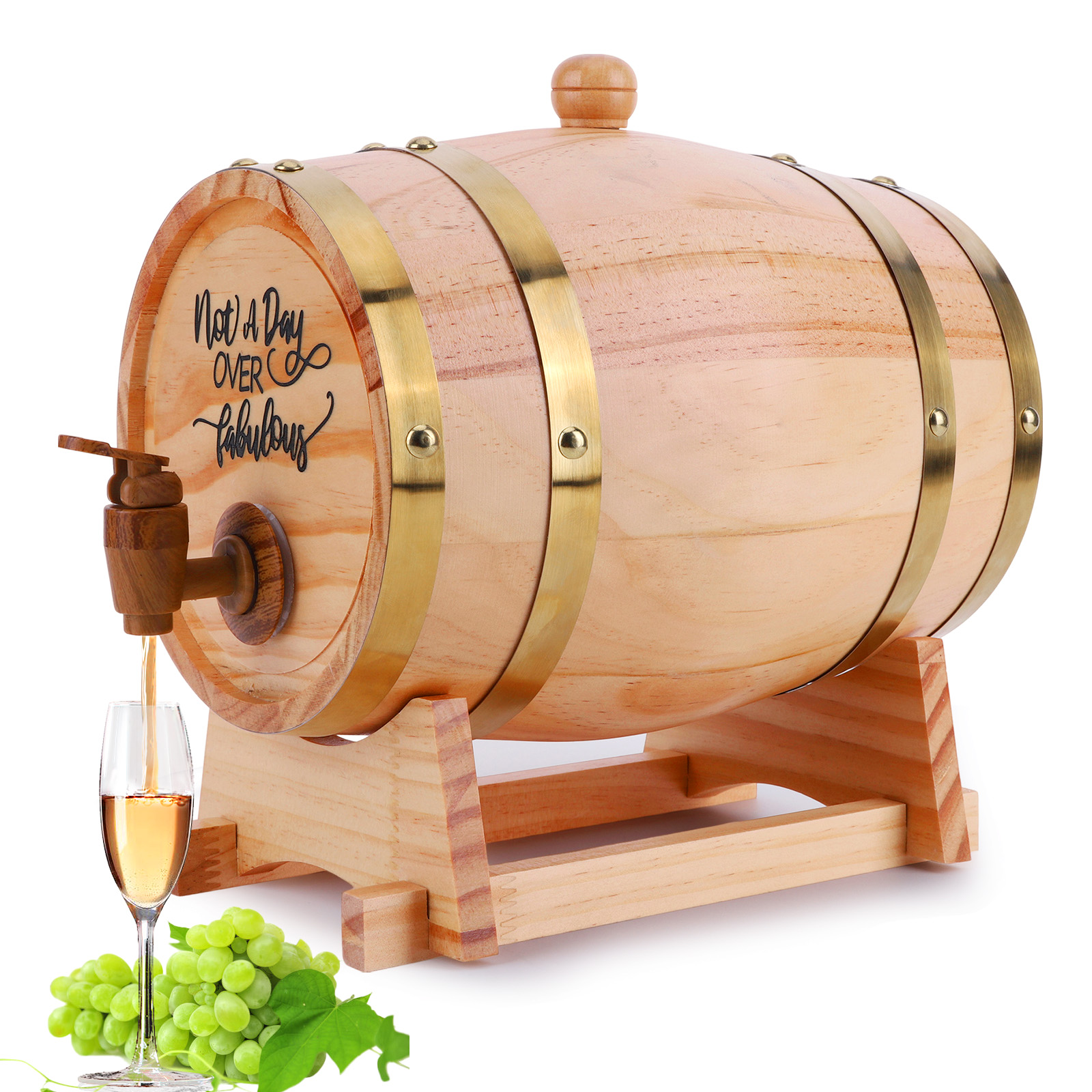 3L Wine Barrel with Stand Bung - Wine Beer Tequila incelemesi ve fiyatı