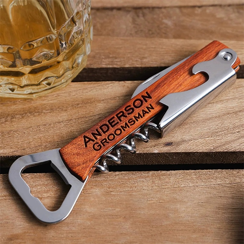 Custom Engraved Name Text Wood - Wine In Beer Name incelemesi ve fiyatı