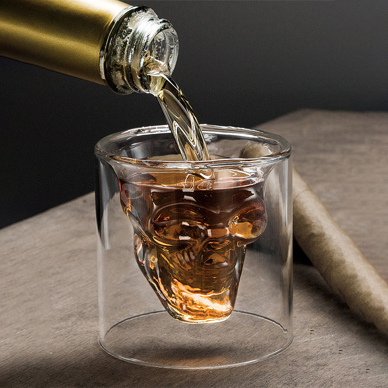 Double Wall Skull Head Crystal - Wine Beer Tequila incelemesi ve fiyatı
