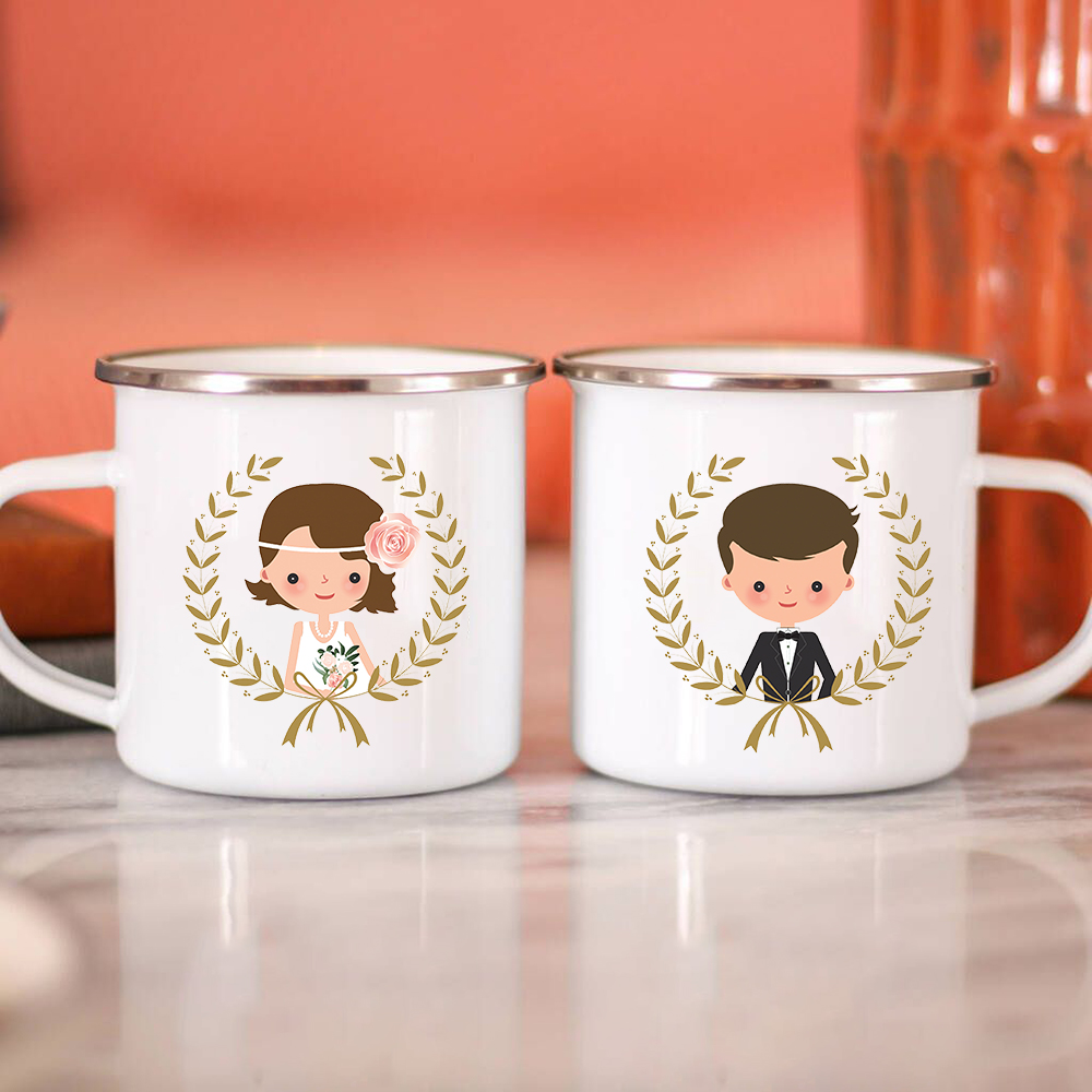 Bride Bridegroom Creative Enam - Wine Beer Coffee incelemesi ve fiyatı