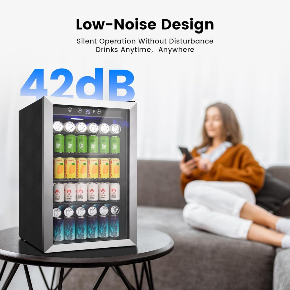 145 Can Mini Fridge Glass Door - Wine Beer Fridge Small incelemesi ve fiyatı