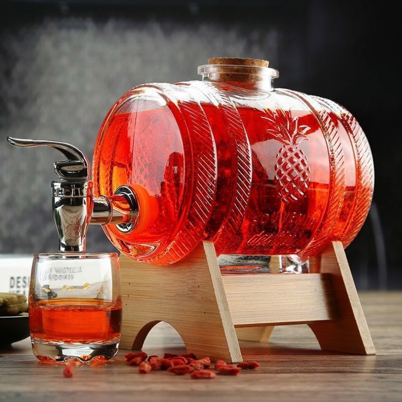 1L Glass Whiskey Barrel Wine B - Wine Beer The Whiskey incelemesi ve fiyatı
