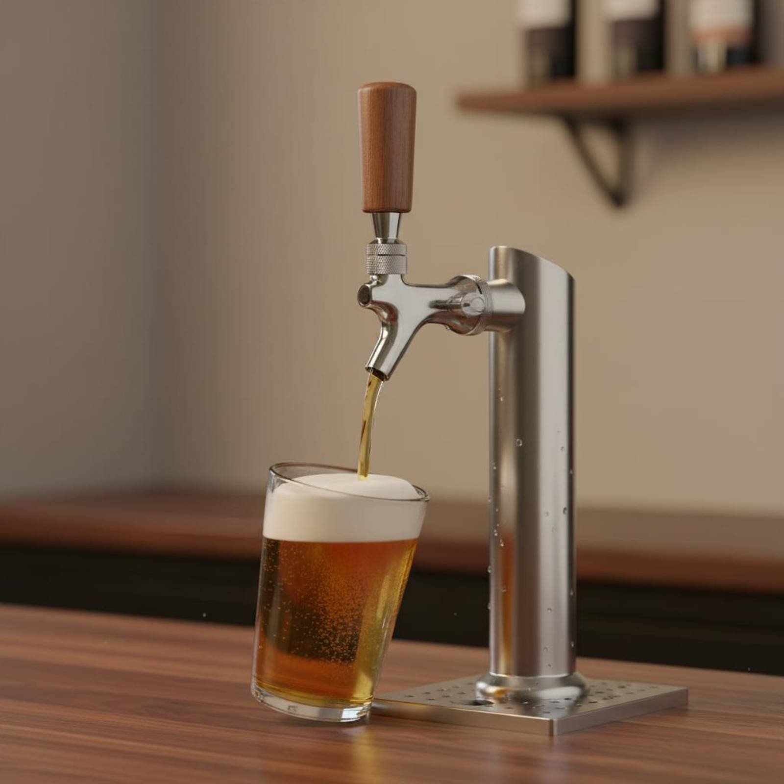 Short Wooden Beer Handle Solid - Wine Beer And incelemesi ve fiyatı