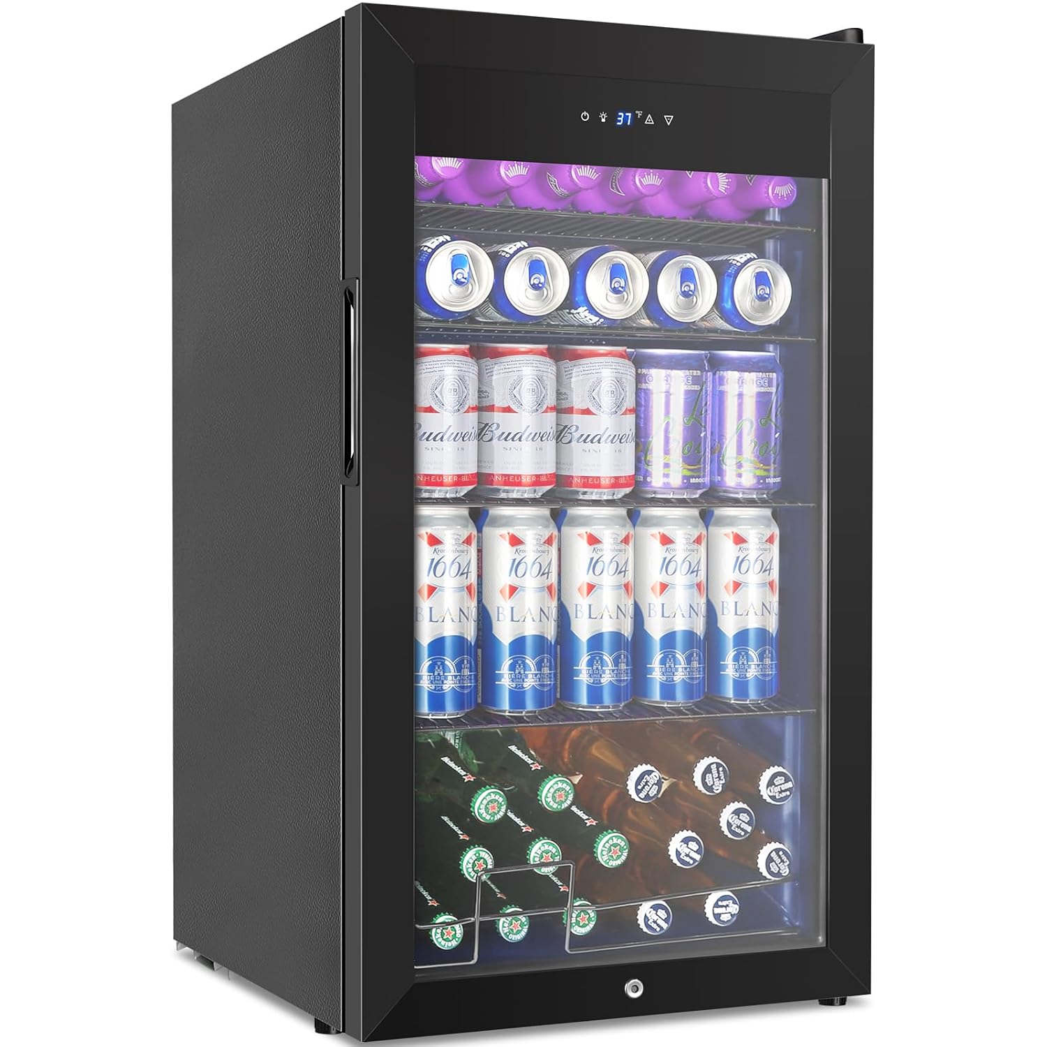 128 Cans Beverage Refrigerator - Wine Beer Fridge Small incelemesi ve fiyatı